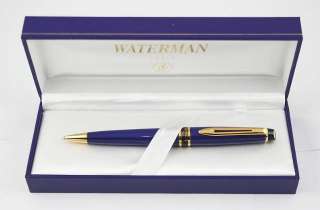 Waterman Expert Ballpoint Pen FRENCH BLUE GT NEW  
