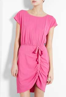 Love Moschino  Pink Rouched Bow Dress by Love Moschino