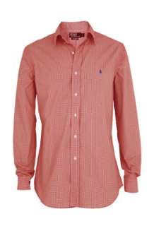 Red Gingham Check Shirt By Polo Ralph Lauren   Red   Buy Shirts Online 