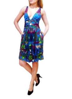 Roberto Cavalli Blue Print NEW Dress. S  Clothing