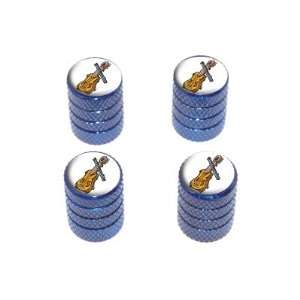     Music Musical Instruments   Tire Rim Wheel Valve Stem Caps   Blue