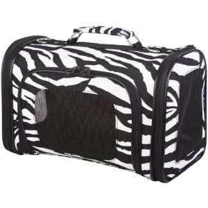  Black Trim Zebra Pet Dog Cat Carrier   15