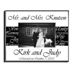   Favors Personalized Mr. and Mrs. Wedding Picture Black and White Frame