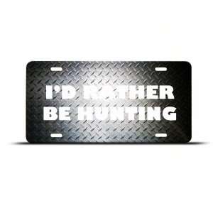  Rather Be Fishing Pink Camo Camouflage License Plate Automotive
