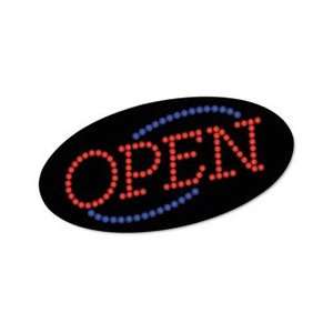 LED OPEN Sign, 10 1/2 x 20 1/8, Red & Blue Graphics  