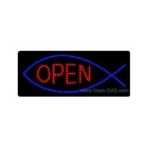 Christian Open Outdoor LED Sign 13 x 32 