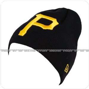   pittsburgh pirates black yellow P knit skull beanie hat cap Sports