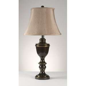  Traditional Bronze Brown Glyn Metal Table Lamp (Set of Two 