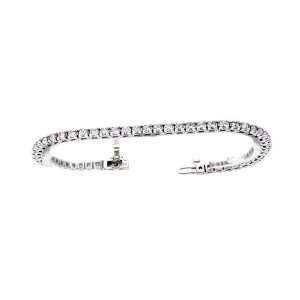    Diamond Tennis Bracelet 5.40 CARATS 14K White Gold Jewelry