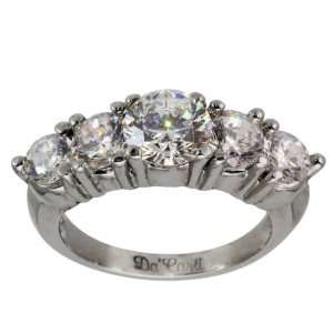   Classic Five Diamond Wedding Band 14kt Gold   6.5 DaCarli Jewelry