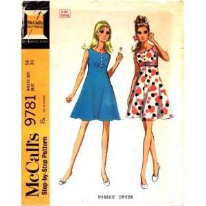   Misses High Waist Dress Size 14   Bust 36 Arts, Crafts & Sewing