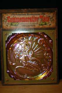 1776 1976 Bicentennial Commemorative Plate INDIANA GLASS CO. Gold 