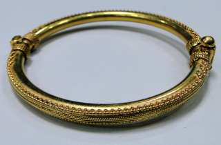 18 karat gold vermeil sterling silver bangle bracelet jewelry  