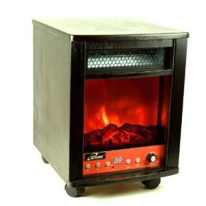 iLIVING 1500 Watts Electric Infrared Portable Fireplace Space Heater 