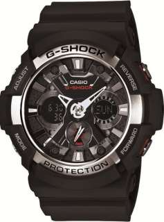 Casio GA 200 1AER G Shock World Time 5 Daily Alarms New Model UK 