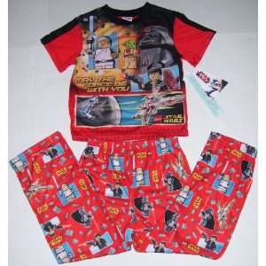  Lego Star Wars Luke Vader Pajamas PJs Size S for Age 7 8 