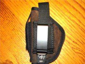 LEATHER BELT/CLIP/SIDE Holster 4 small 22/25/380 autos  