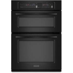 KEMS308SBL 30 Microwave Combination Wall Oven with 4.3 cu. ft. Oven 