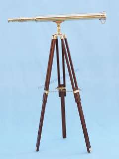 Pictures Brass Telescope on Stand 42   Brass