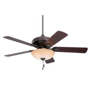   Spanish Bay Ceiling Fan in Oil Rubbed Bronze with Dark Cherry Blades
