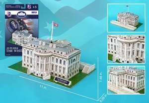 DARON WASHINGTON DC THE WHITE HOUSE 3D PUZZLE BRAND NEW IN BOX CF060H 