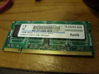 1GB LAPTOP Memory DDR2 ram HP dell e1705 latitude d830 d620 120L 131L 