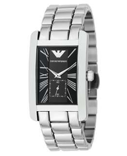 Emporio Armani Watch, Mens Stainless Steel Bracelet AR0156   Jewelry 