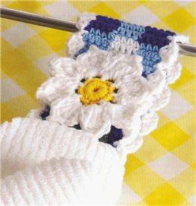 GINGHAM GARDEN KITCHEN Crochet Flower Pattern Book NEW  
