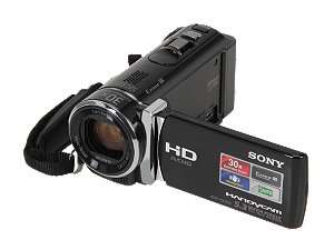   Black 1/5.8 CMOS 2.7 (230K) LCD 25X Optical Zoom Full HD Camcorder