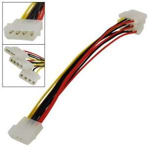  Gino 4 Pin IDE 1 Male to 3 Female Splitter Power Cable 