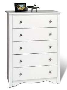Sonoma Furniture 5 Drawer Dresser Chest   White   NEW  