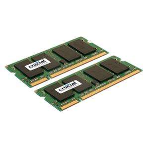 NEW CRUCIAL 4GB KIT DDR2 667/PC2 5300 200PIN LAPTOP RAM  