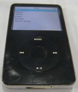 Apple iPod Black 60GB 5th Generation Model A1136 885909052363  