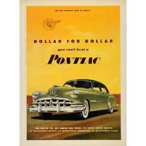  1950 Ad Pontiac Car Wheels Dollar Beauty Motor Vehicle 