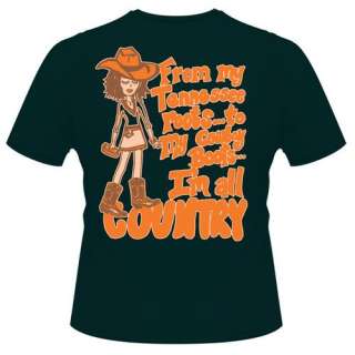 NEW Green Tennessee Country Womans T shirt Top Large  