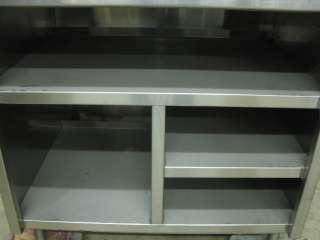 38 x 32 Stainless Steel Heavy Duty Work Prep Table Cabinet  