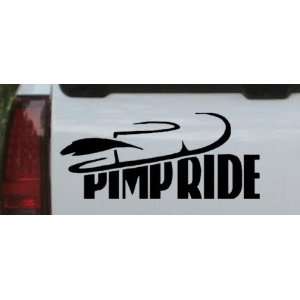Black 36in X 15.4in    Pimp Ride Funny Car Window Wall Laptop Decal 