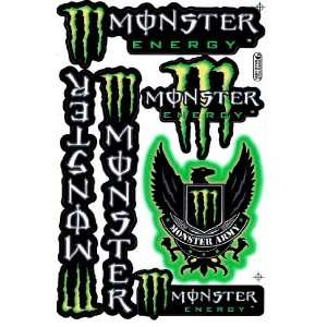  Energy Graphic Racing Sticker Decal Motorcycle ATV 1 Sheet Green 