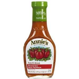 Annies Homegrown Roasted Red Pepper Vinaigrette, 8 oz (Quantity of 4)