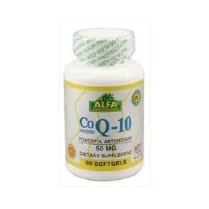  Alfa Vitamins Coenzyme CO Q 10 50 mg 60 softgels Antioxidant 