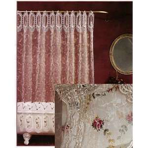 Vintage Macrame Luxurious Embroidered Shower Curtain