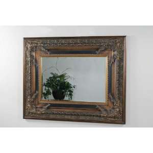   Marbella Black with Antique Gold Accents Mirror