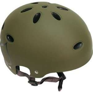   Liner Matte Army Large Skateboard Helmet   CE/CPSC Certified Sports
