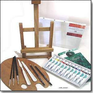 New Wood Table Art Easel Oil / Acrylic Your Choice Painting Supply 