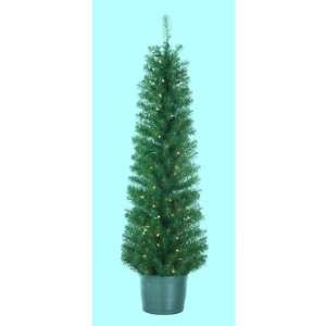   Potted Artificial Christmas Trees 5   Clear Lights