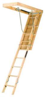 10 Ft. Wood Attic Ladder Type I Limit 250 Lb. L224P  