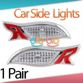   Universal Car Side Marker Turn Signal R Lamps Lights Bulb Plastic 01
