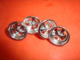 24 Scale Model Car Parts / Set Of Mag Wheels  