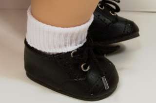 BLACK Casual Dress Doll Shoes For Bitty Baby Twin BOY♥  