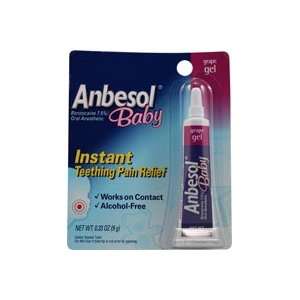  Baby Anbesol Teething Pain Relief Gel Grape Flavor 0.33 oz 